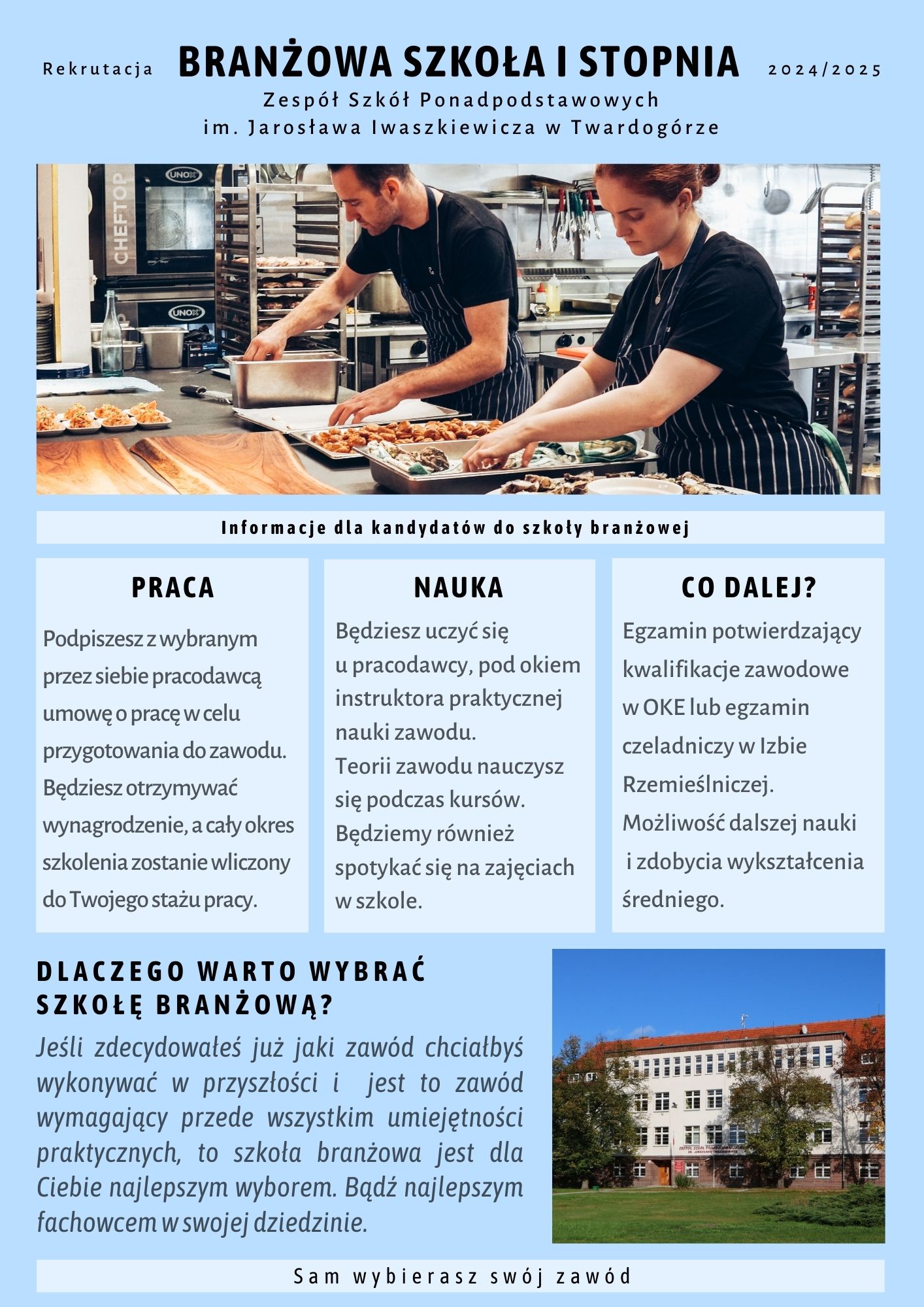 Rekrutacja do ZSP w Twardogórze 2024/2025