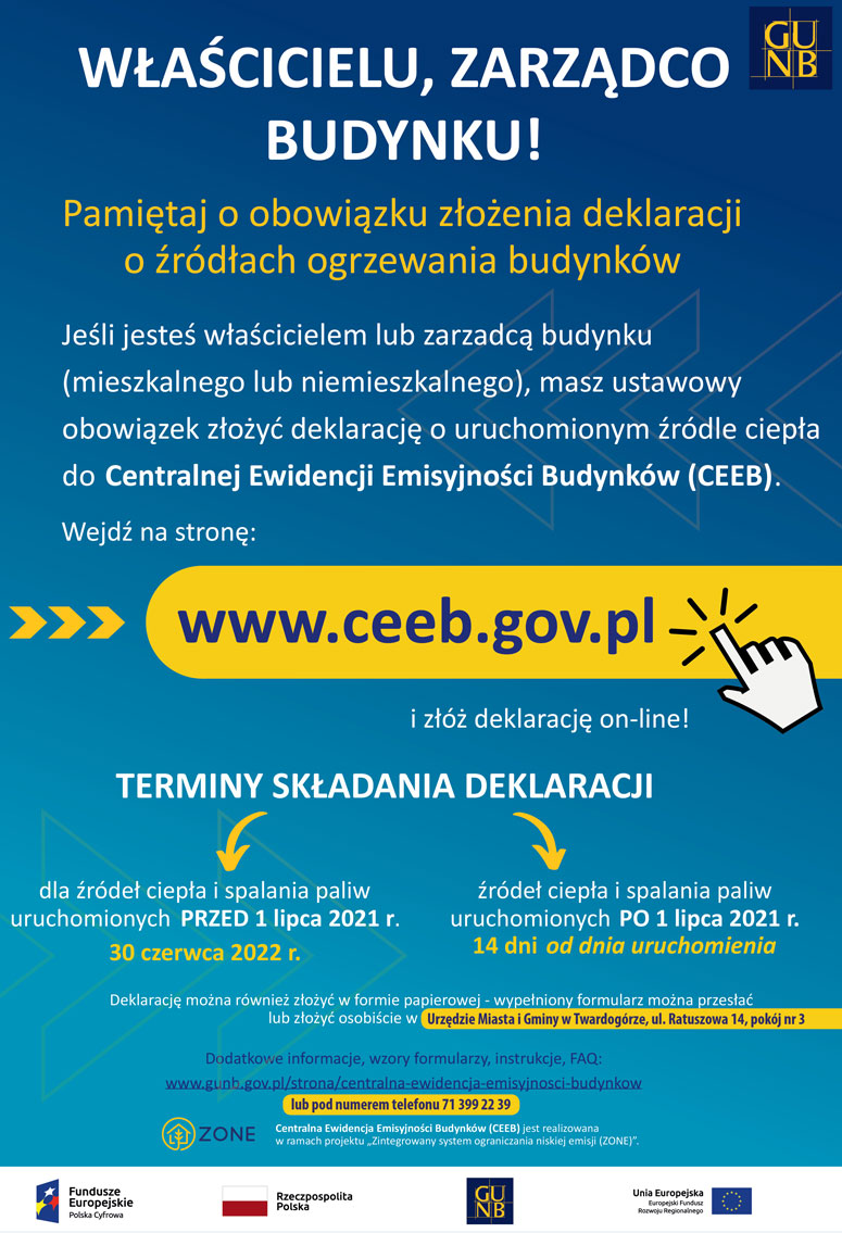 Złóż deklarację do Centralnej Ewidencji Emisyjności Budynków 