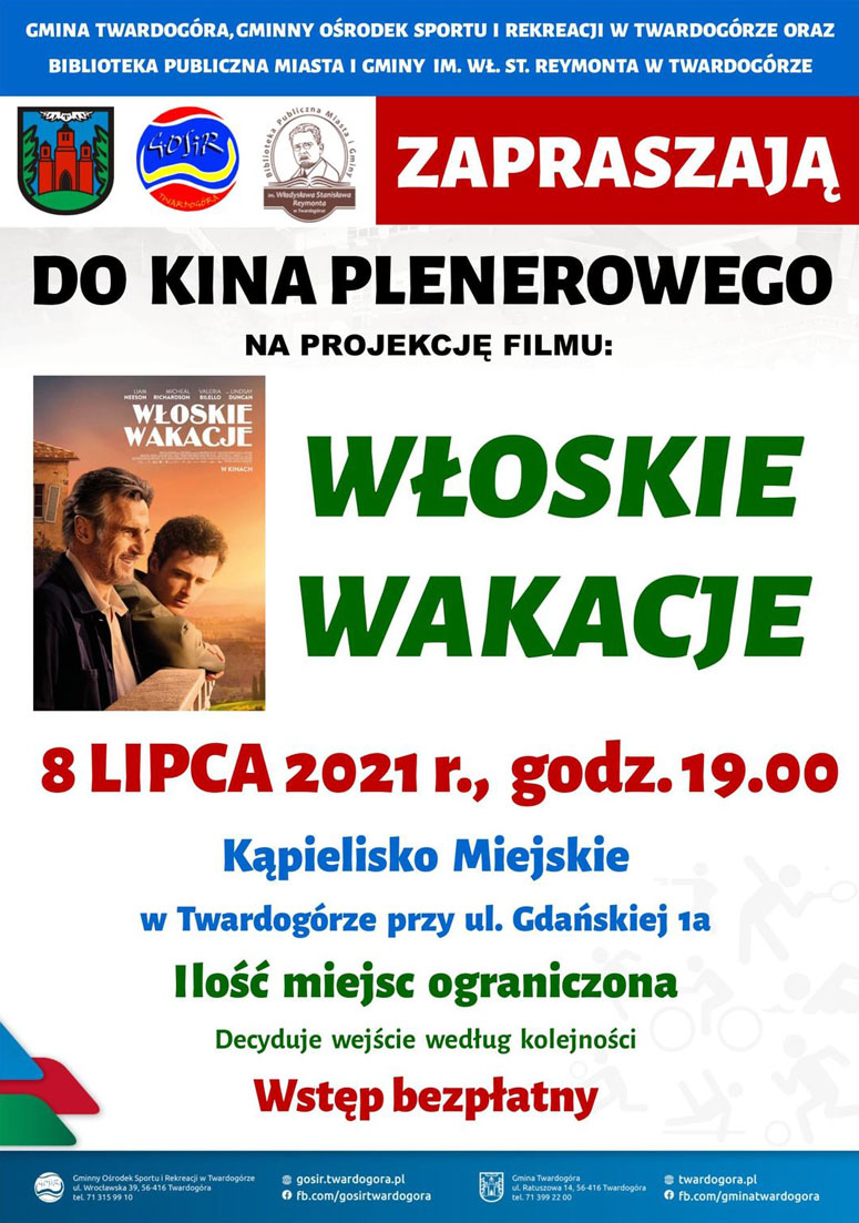Kino plenerowe - Włoskie wakacje Kino plenerowe - Włoskie wakacje