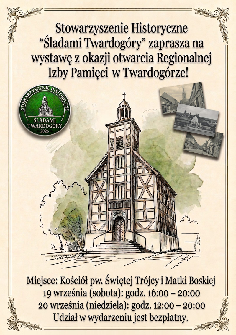 Śladami Twardog&oacute;ry - plakat